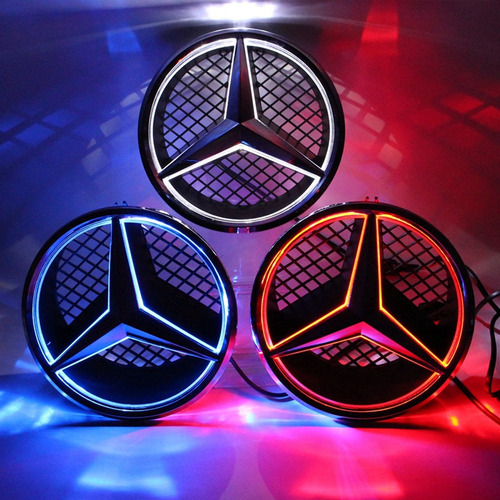 Luz Led Con Logotipo 4d Para Mercedes Benz, Dimetro 18,5 Cm Foto 5