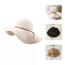 Sombrero De Playa De Ala Ancha Para Verano, Para Mujer.