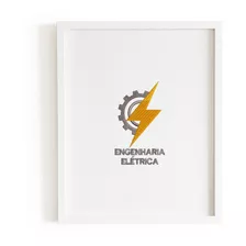 Quadro A4 Bordado Engenharia Elétrica