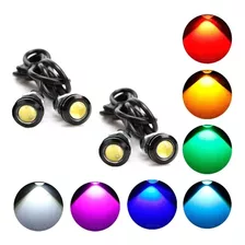 4 Pz Faros Ojos De Aguila Led Estrobo Y Fijo Niebla Drl 23mm