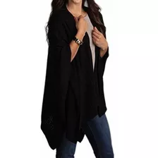 Stylesilove Taleen Knitted Poncho Cape Shawl