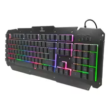 Teclado Gamer Kapbom Retroiluminado Led Rgb Para Jogos/usb