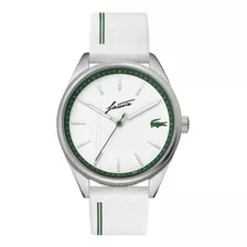 Reloj Lacoste 2011050 Hombre Piel Color Blanco 42 Mm