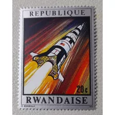 Sello - Ruanda - 1970 Vuelo Espacial Del Apolo 13