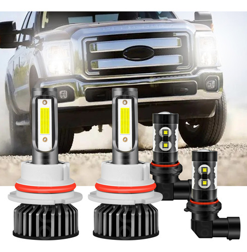 Kit Faros Luz Led 9006 9007 30000lm Para Dodge Haz Alta/baja