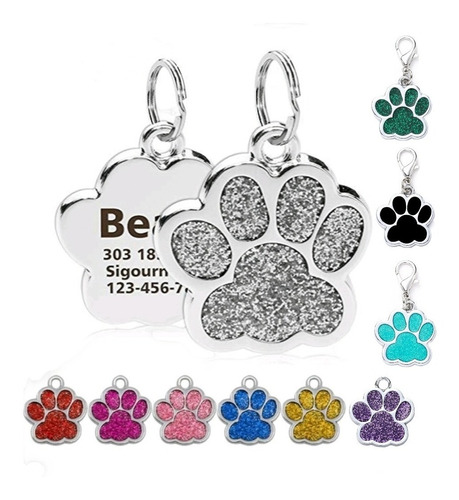 Placa De Identificacion Personalizada Para Perros Y Gatos