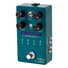 Pedal De Ritmo Drum Looper Flamma Fs01 Cuo Color Azul Agua