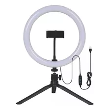 Luz Ring Light 8 Polegadas 20cm + Tripé De Mesa + Suporte