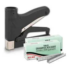 Kit Grampeador Manual Tapeçaria Madeira 106-premium Rocama