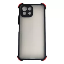 Carcasa Para Xiaomi Mi 11 Lite Borde Negro Anti Prot Camara