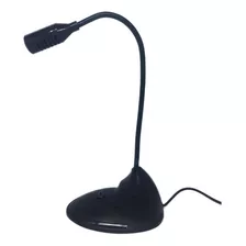 Micrófono De Pedestal T-21 Para Pc, Juegos P2, Calidad De Escritorio, Color Negro