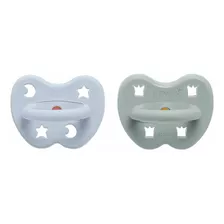 2 Pack Chupete De Caucho Hevea Redondo 3-36 Meses Cottage Bl