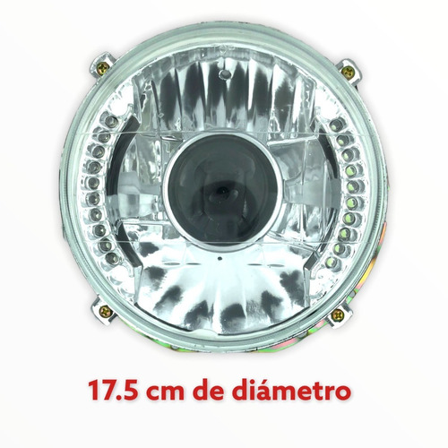 Faros De Lupa Y Leds Para Vw Vocho Sedan Par  Foto 2