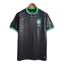 Camisa Da Seleção Do Brasil Edição Leopard Black - Torcedor