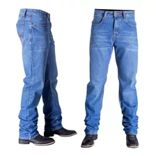 Calça Jeans Masculina 100% Algodão Resistente Para Trabalho 