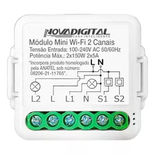 Interruptor Inteligente Wifi Mini 2 Canais - Similar Sonoff