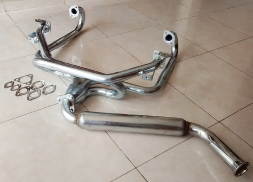 Kit Headers Deportivo Salchicha Vocho Carburado Miller Vw Foto 2