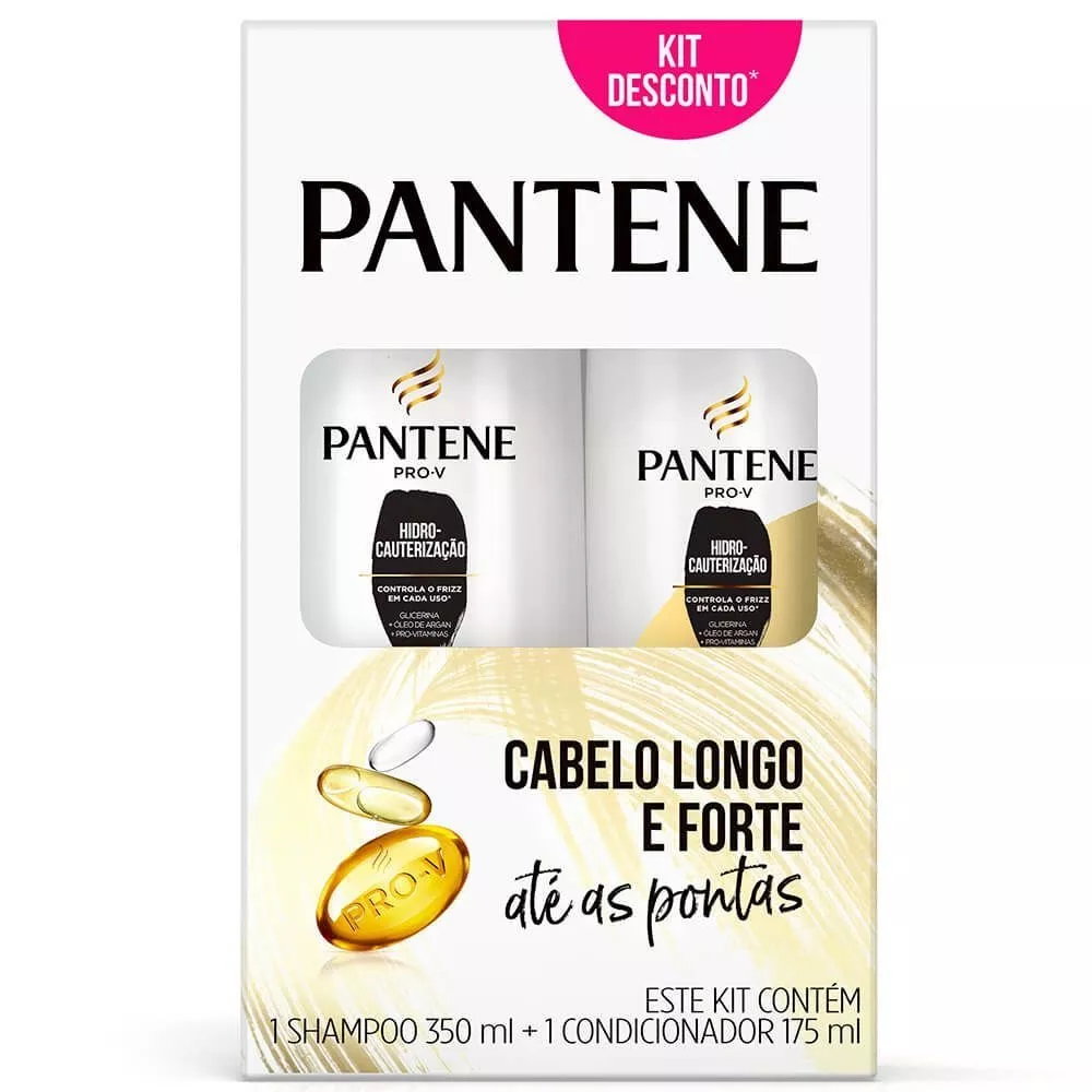  Kit Pantene Hidro-cauterização Shampoo 350ml + Condicionador 175ml