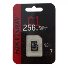 Cartão De Memória Hikvision 256gb Microsd C1 Series