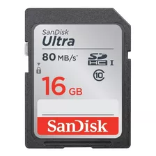 Cartão De Memória Sandisk Sdsdunc-016g-gn6in Ultra 16gb