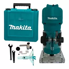 Tupia Manual Laminados 530w Makita 3709k - Kit Completo