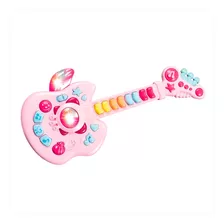 Guitarra Brinquedo Infantil Som Luz Menina Rock Show Music