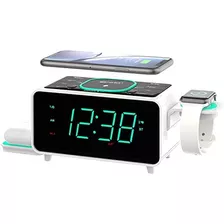 Emerson Radio Smartset Reloj Despertador Radio Fm Con Carga 