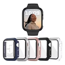 5pcs Case Cristal Templado Para Apple Watch Series 8 7 6 5 4