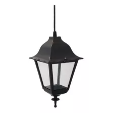 Colgante Farol Colonial Plastico 4 Caras De Vidrio- Mecaluz*