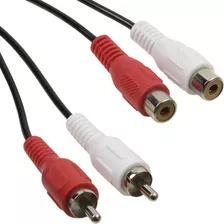 Cable Rca Doble Macho-hembra Extension 1,8 Mts Estandar