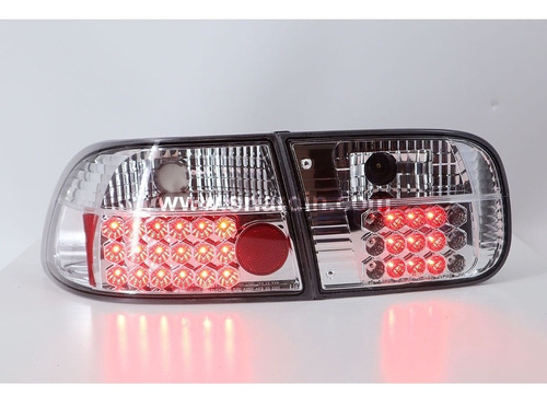 Stops Led Clear (cromados) Honda Civic Sedan 92-95  Foto 2