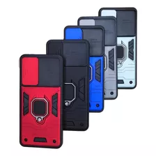 Case Armor Para Redmi Note 10 5g Con Anillo Y Cubre Cámara