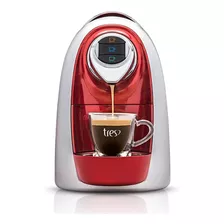 Máquina Para Café Espresso 3 Corações Modo Vermelha 110v