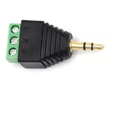 Adaptador Plug P2 Stereo Com Borne Profissional