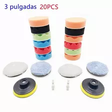 Kit Para Pulir Auto 20 Piezas Borla Para Pulir 3 Pulgada