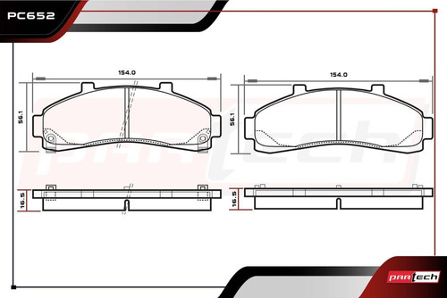 Balatas Delanteras Mazda B2500 1998 2001 Foto 2