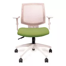 Cadeira Escritório Marelli Profit 1642 Verde Nature Com Estr Cor Verde Nature E Branco Material Do Estofamento Polímero