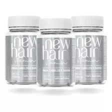 New Hair Masculino Kit Com 3 Potes