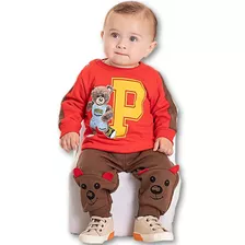 Conjunto Bebe Blusão Calça Moletom Americano Pimentinha Kids