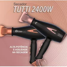 Secador De Cabelo Cabeleireiro E Barbeiro Lion Tutti 2400w Cor Cobre Voltagem 127v