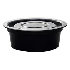 Pote Salsero Con Tapa Negro 25cc. Dips Delivery X 100 U. 