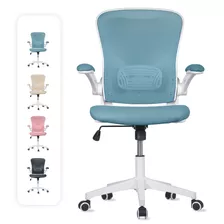 Silla Oficina Cosmo, Ejecutiva De Escritorio Ergonómica Color Azul Cerúleo