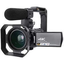 Videocamara 4k Uhd, Zoom 16x 30mp Wifi 3.0 Pantalla De Rot