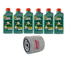 Kit Troca Óleo Castrol 5w40 Audi A6 V6 30v 2.4 1997/2005