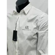 Camisa Armani Exchange 100% Original Talla M Color Blanco 