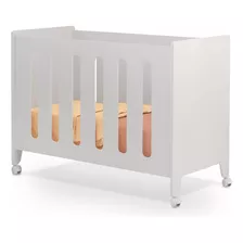 Mini Berço Moises Encanto Cercadinho + Colchão Mdf Branco