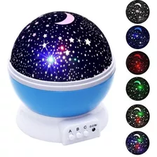 Luminaria Projetor Bola Estrelas Abajur Galaxia Cor Da Cúpula Azul Cor Da Estrutura Branco