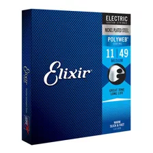 Corda Elixir Poliweb 011 Medium Para Guitarra