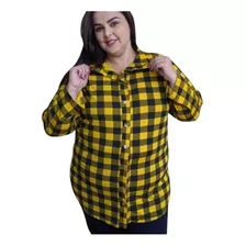 Blusão Xadrez Blusa Festa Junina Caipira Plus Size Grande 