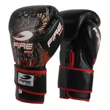 Guantes De Box Fire Sports Pvc Kick Boxing 14oz Serpiente